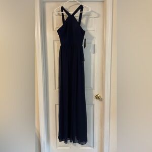 Navy blue formal dress